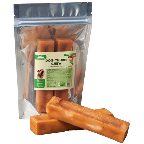 Dog Churpi Chew-100% Natural; Himalayan Yak Cheese Churpi Dog Treat & Chews; Grain-Free; Gluten-Free; Dental Chews; 2 Count; Medium-5.5 oz Dog Churpi Chew-100% Natural; Himalayan Yak Cheese Churpi Dog Treat & Chews; Grain-Free; Gluten-Free; Dental Chews; 2 Count; Medium-5.5 oz