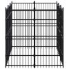 Outdoor Dog Kennel Steel 59.5 ft¬≤