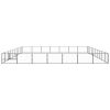 Dog Kennel Black 753.5 ft¬≤ Steel