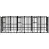 Outdoor Dog Kennel Steel 119 ft¬≤