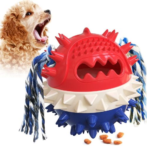 Pet Chew Toy Interactive Treat Toy Squeaky Bounce Toy with Rope for Aggressive Dog Chewers Pet Chew Toy Interactive Treat Toy Squeaky Bounce Toy with Rope for Aggressive Dog Chewers